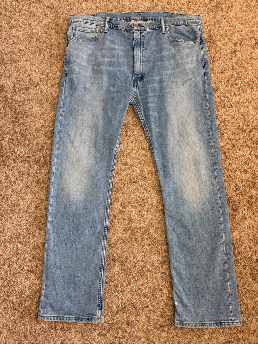 Levi’s 513 Slim Straight Jeans Men’s 40x32 Light Wash Blue Denim